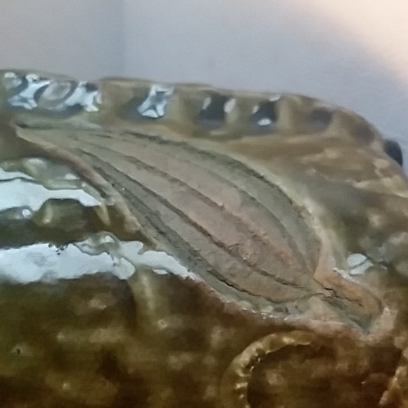 Olive Green Ceramic Vase - Picture 6 of 10